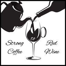 strong coffee to red wine logo