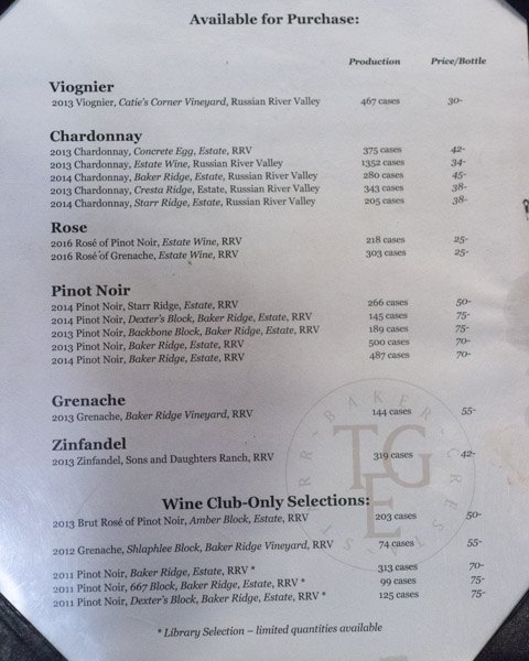 wine tasting Sonoma & Napa