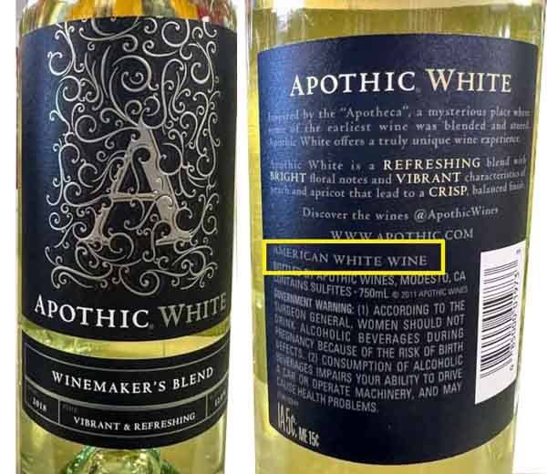 Types of label for wine bottles 